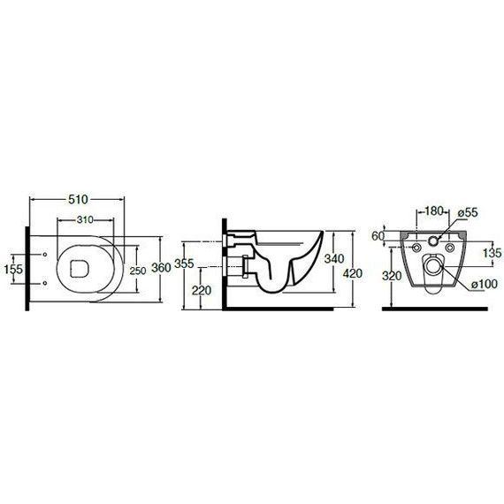 Унитаз подвесной безободковый Azzurra Comoda CMVCSPE00000BI - фото 5