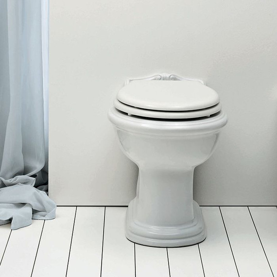 Унитаз приставной Azzurra Jubilaeum JUVCTP000000BI - фото 4