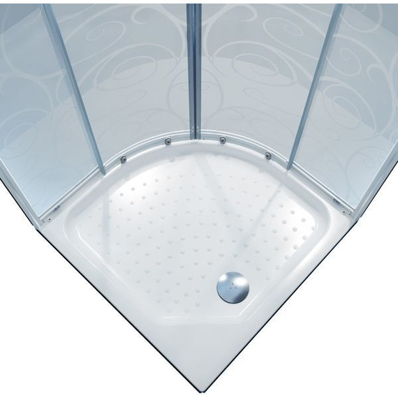 Душевое ограждение Triton Стандарт А Аква Узоры 100х100 см, белый/узор - фото 6