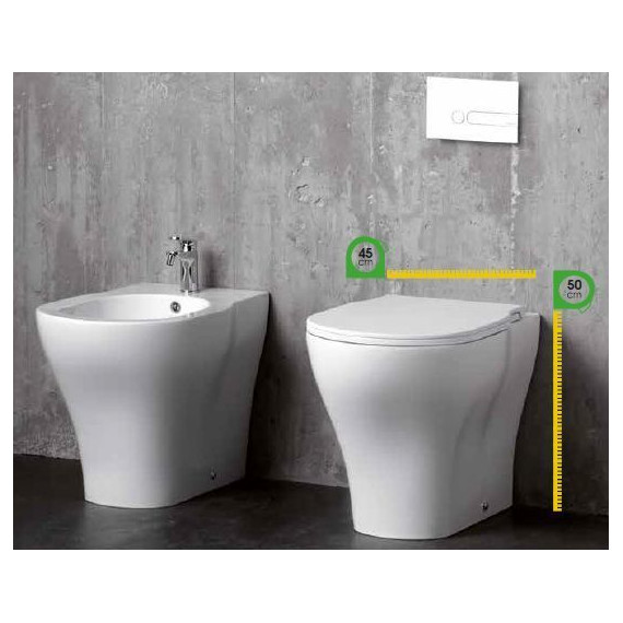 Унитаз приставной Azzurra XL XLVCTPE00000BI - фото 2