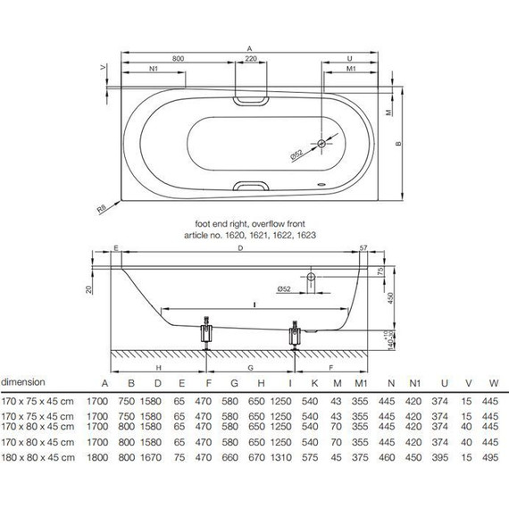 Ванна стальная Bette Comodo 180х80 см 1641-000 PLUS (перелив сзади) - фото, картинка 4 Ванна стальная Bette Comodo 180х80 см 1641-000 PLUS (перелив сзади) - фото 4