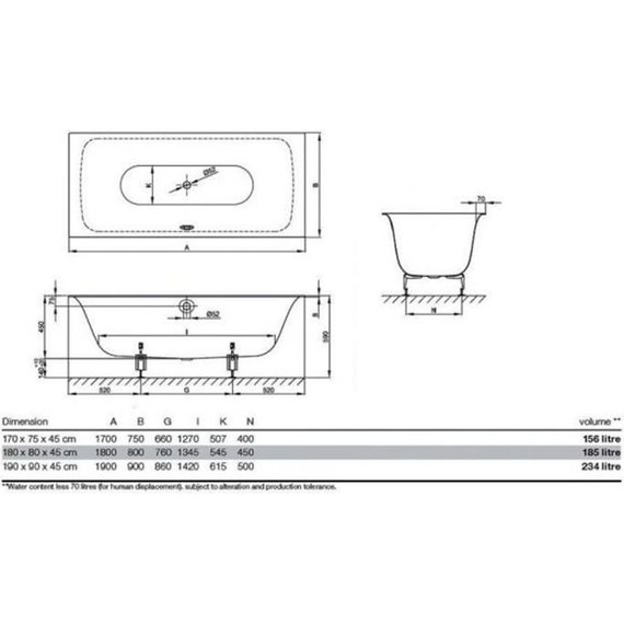 Ванна cтальная Bette Free 170х75 см 3440-000 PLUS - фото, картинка 8 Ванна cтальная Bette Free 170х75 см 3440-000 PLUS - фото 8