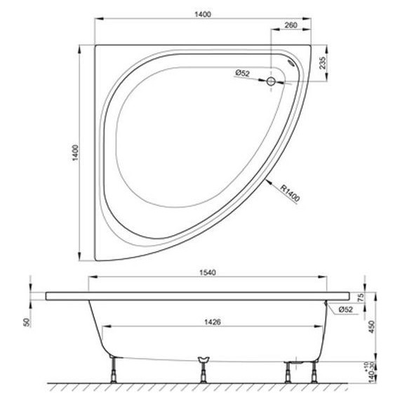 Ванна стальная Bette Arco 140х140 см 6035-000 PLUS - фото, картинка 5 Ванна стальная Bette Arco 140х140 см 6035-000 PLUS - фото 5