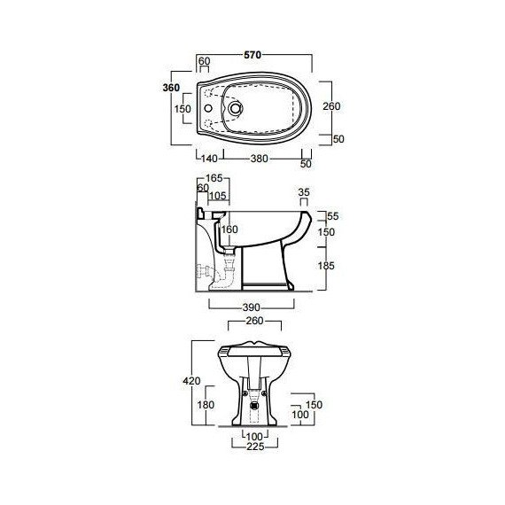 Биде напольное Simas Arcade AR833bi*1 - фото 9