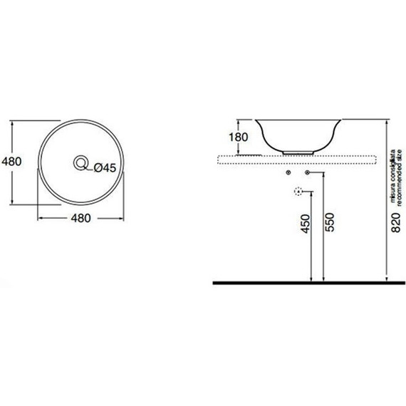 Раковина-чаша Azzurra Jubilaem 48 см JULA04818000BI - фото 6