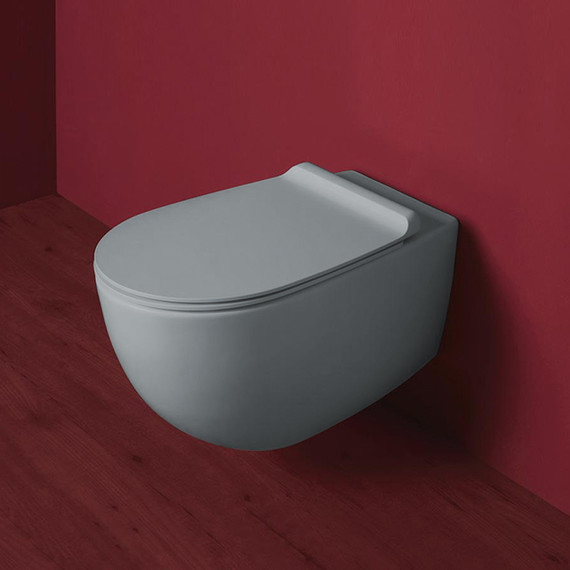 Унитаз подвесной безободковый Simas Vigoni VI18 cemento matt - фото, картинка 2 Унитаз подвесной безободковый Simas Vigoni VI18 cemento matt - фото 2