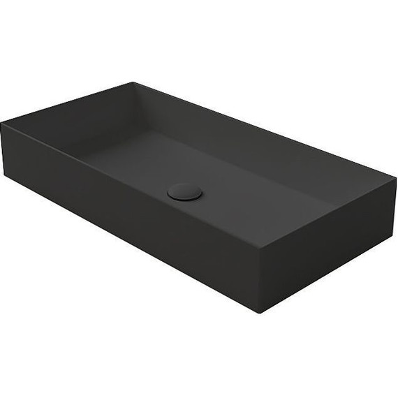 Раковина-чаша Simas Agile 80 см AG80 Nero Matt*0, чёрный матовый - фото 