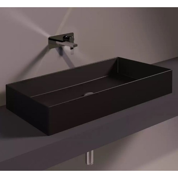 Раковина-чаша Simas Agile 80 см AG80 Nero Matt*0, чёрный матовый - фото 2