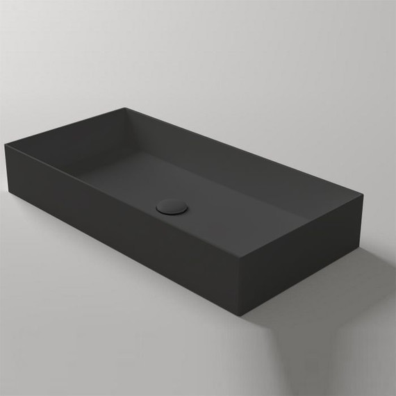 Раковина-чаша Simas Agile 80 см AG80 Nero Matt*0, чёрный матовый - фото 3