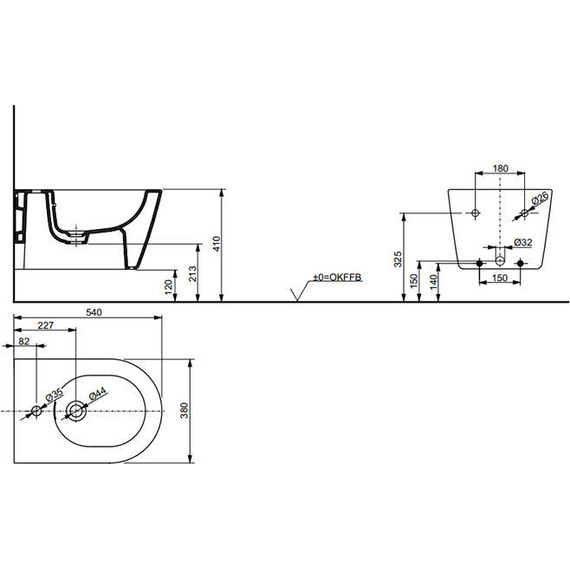Биде подвесное TOTO RP B552E#XW - фото 3