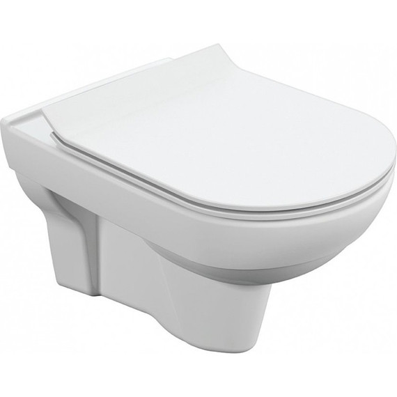 Унитаз подвесной Cersanit CITY NEW CLEAN ON с крышкой дюропласт - фото, картинка 2 Унитаз подвесной Cersanit CITY NEW CLEAN ON с крышкой дюропласт - фото 2