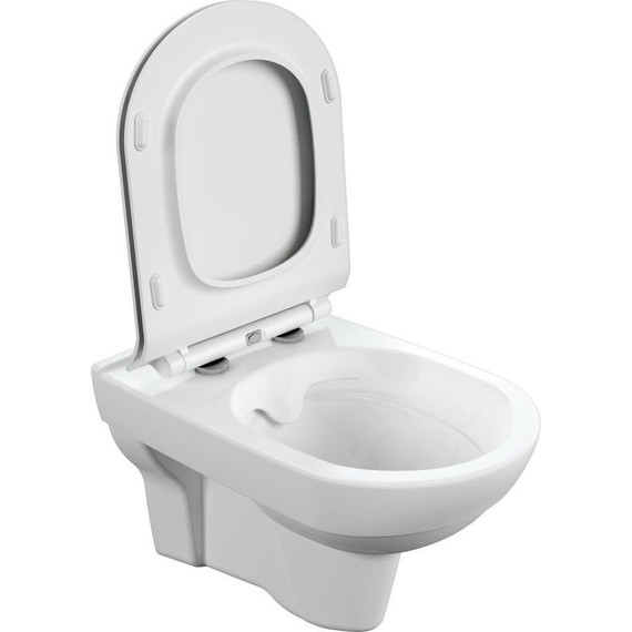 Унитаз подвесной Cersanit CITY NEW CLEAN ON с крышкой дюропласт - фото, картинка 4 Унитаз подвесной Cersanit CITY NEW CLEAN ON с крышкой дюропласт - фото 4