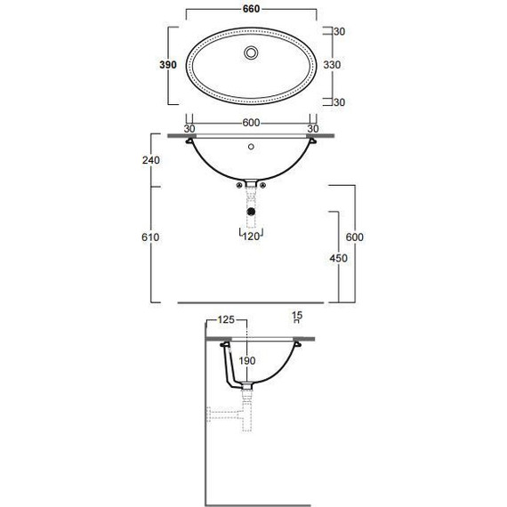 Раковина врезная под столешницу Simas Lft Spazio 66 см LFT74bi - фото, картинка 3 Раковина врезная под столешницу Simas Lft Spazio 66 см LFT74bi - фото 3