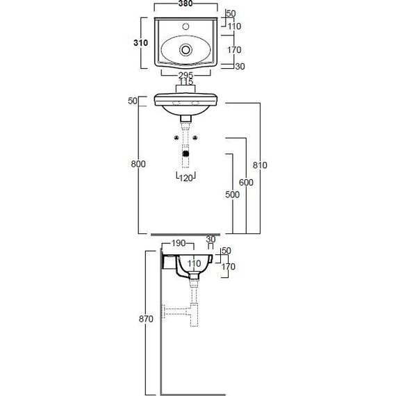 Раковина подвесная Simas Londra 38 см LO944bi*1 - фото 2