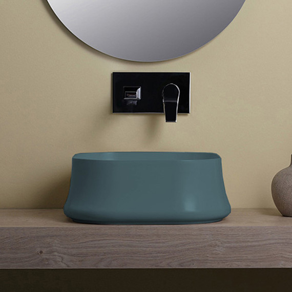 Раковина-чаша Simas Sharp 42 см SH06 navy matt - фото 3