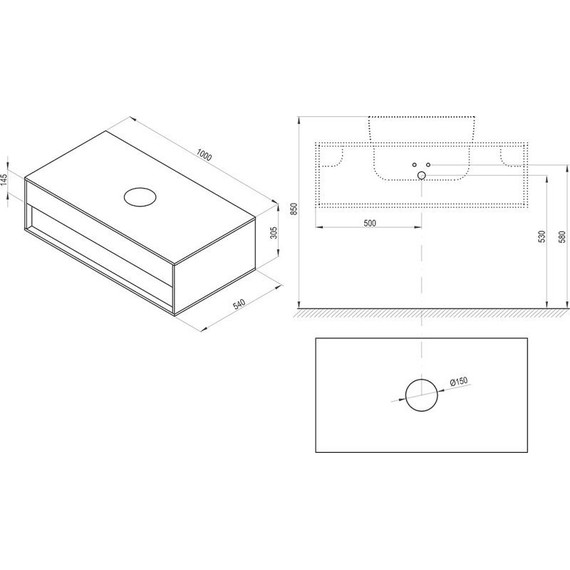 Тумба подвесная со столешницей Ravak SD 1000 Step 100 см X000001418, белый/орех - фото, картинка 6 Тумба подвесная со столешницей Ravak SD 1000 Step 100 см X000001418, белый/орех - фото 6