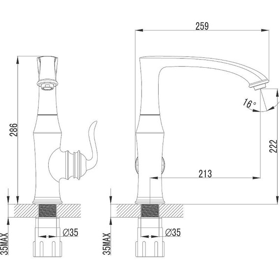Смеситель для кухни Lemark Brava LM4705G, золото - фото 6