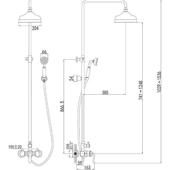 Душевая стойка Lemark Brava LM4760G, золото - фото 3