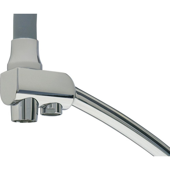 Смеситель для кухни Lemark Comfort LM3071C-Gray, хром/серый - фото 4