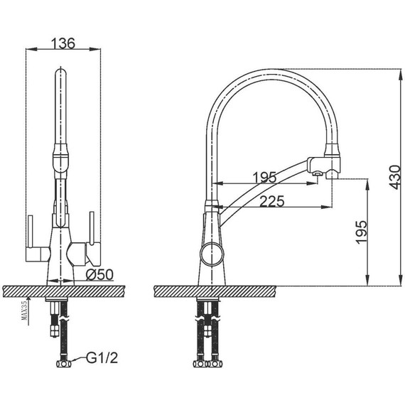 Смеситель для кухни Lemark Comfort LM3071C-Gray, хром/серый - фото 6