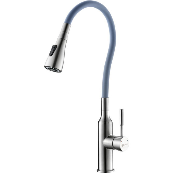 Смеситель для кухни Lemark Expert LM5082S-Gray, хром/серый - фото 