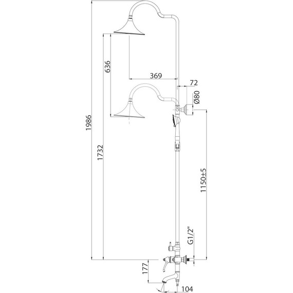 Душевая стойка Lemark Greek LM5562GG, золото - фото 3