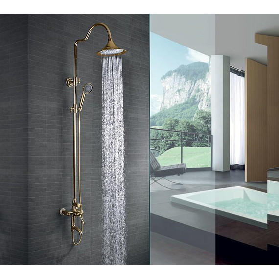 Душевая стойка Lemark Greek LM5562GG, золото - фото 2