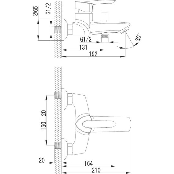 Смеситель для ванны Lemark Mars LM3502C - фото, картинка 6 Смеситель для ванны Lemark Mars LM3502C - фото 6