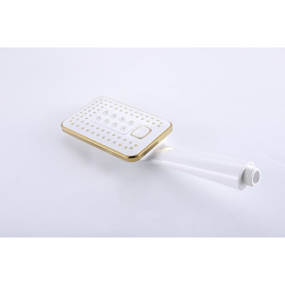 Смеситель для ванны Lemark Mista LM6414WG, белый/золото - фото 7