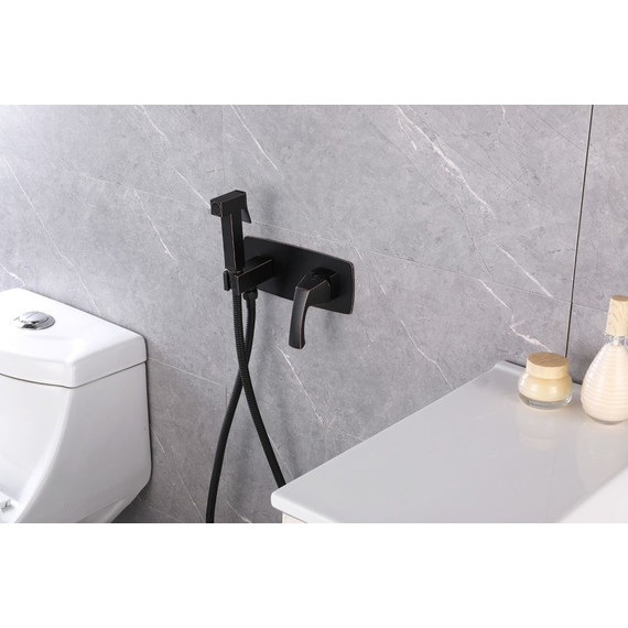 Набор для гигиенического душа Lemark Nubira LM6219ORB, черный - фото 2