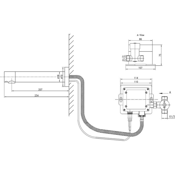 Смеситель для раковины электронный Lemark Project LM4651CE - фото, картинка 2 Смеситель для раковины электронный Lemark Project LM4651CE - фото 2
