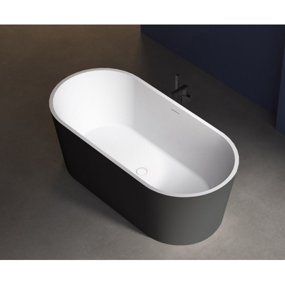 Ванна отдельностоящая Abber AB9209MB 170x80 см, черный матовый - фото 