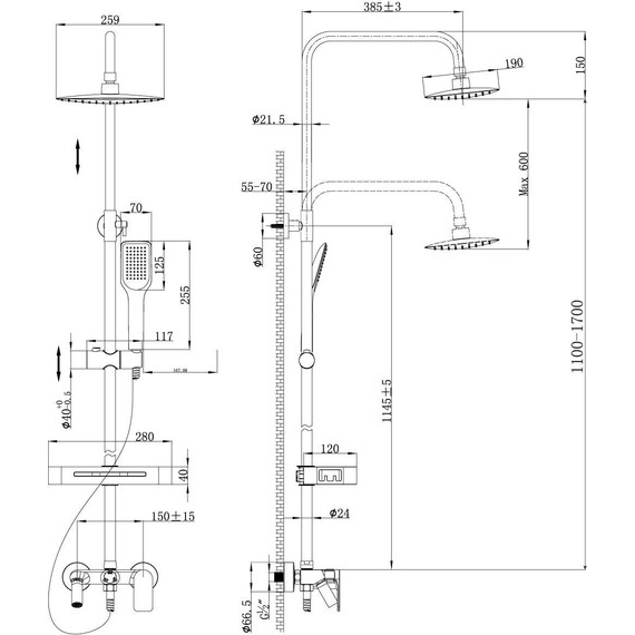 Душевая стойка Lemark Tropic LM7002C - фото, картинка 4 Душевая стойка Lemark Tropic LM7002C - фото 4