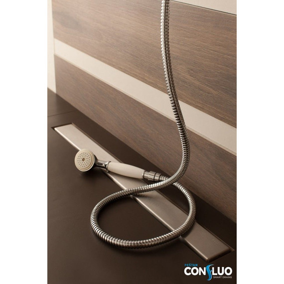 Трап Pestan (BETTOSERB) Confluo Frameless Line 45 см 13701229, хром матовый (под плитку), Цвет производителя: хром, Размер трапа: 450 - фото 15