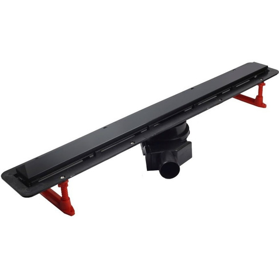 Трап Pestan (BETTOSERB) Confluo Frameless Line Black Glass 85 см 13701206, хром/черный, Цвет производителя: хром, чёрный, Размер трапа: 850 - фото 2