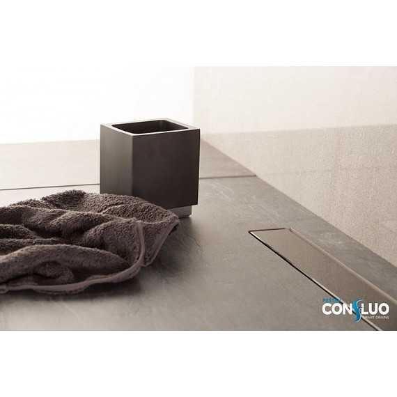 Трап Pestan (BETTOSERB) Confluo Frameless Line Black Glass 85 см 13701206, хром/черный, Цвет производителя: хром, чёрный, Размер трапа: 850 - фото 9