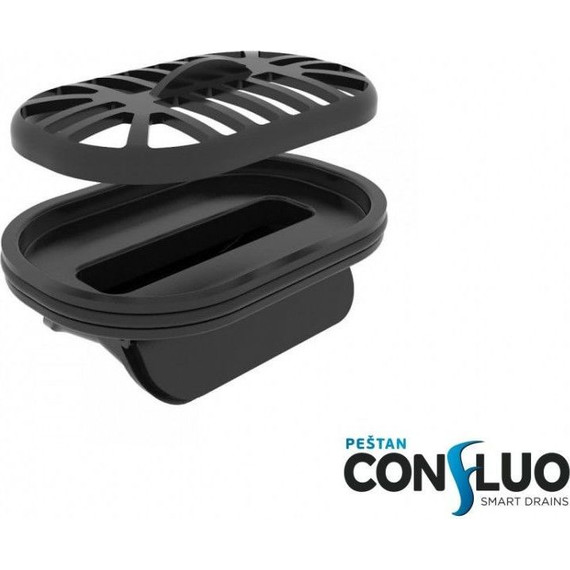 Трап Pestan (BETTOSERB) Confluo Frameless Line Black Matte 65 см 13701320, черный матовый (под плитку), Цвет производителя: чёрный, Размер трапа: 650 - фото, картинка 6 Трап Pestan (BETTOSERB) Confluo Frameless Line Black Matte 65 см 13701320, черный матовый (под плитку), Цвет производителя: чёрный, Размер трапа: 650 - фото 6