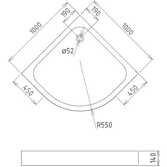 Поддон акриловый Gemy 100x100 см ST08T - фото, картинка 3 Поддон акриловый Gemy 100x100 см ST08T - фото 3