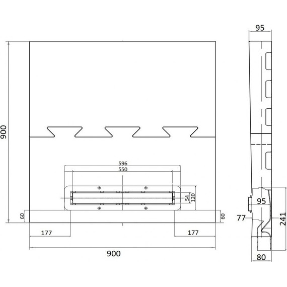 Душевой трап с поддоном Pestan (BETTOSERB) Confluo Frameless Line 55 см 40007821BG, черный глянец/хром матовый - фото 10