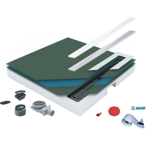 Душевой трап с поддоном Pestan (BETTOSERB) Confluo Frameless Line 55 см 40007821BG, черный глянец/хром матовый - фото 3