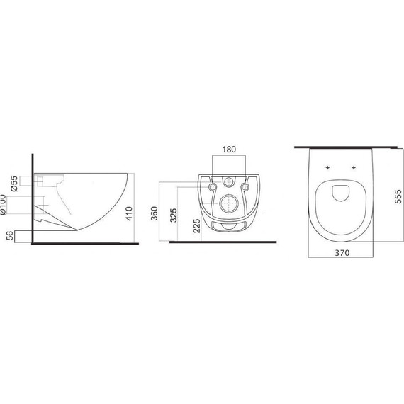 Инсталляция с подвесным унитазом Pestan Fluenta Rimless SET40006661DW (кнопка Diamond белая) - фото 7