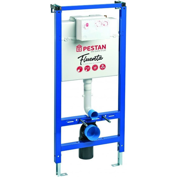 Инсталляция для унитаза Pestan Fluenta SET40006356PW (кнопка Play белая) - фото 4