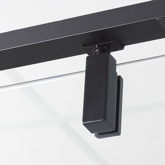 Душевое ограждение WasserKraft Elbe 100x80 см 74P17, черный/прозрачное - фото 3