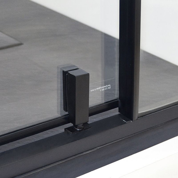 Душевая дверь WasserKraft Elbe 100 см 74P12, черный/прозрачное - фото 5