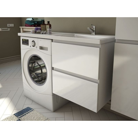 Тумба подвесная с раковиной-столешницей Эстет Dallas Luxe 105 см (2 ящика) R ФР-00009672 - фото, картинка 2 Тумба подвесная с раковиной-столешницей Эстет Dallas Luxe 105 см (2 ящика) R ФР-00009672 - фото 2