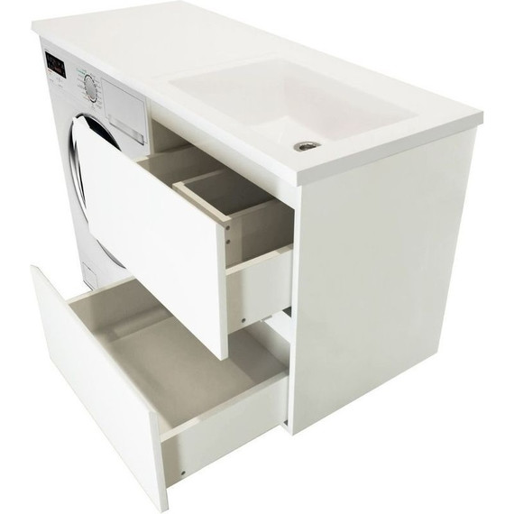 Тумба подвесная с раковиной-столешницей Эстет Dallas Luxe 105 см (2 ящика) R ФР-00009672 - фото, картинка 3 Тумба подвесная с раковиной-столешницей Эстет Dallas Luxe 105 см (2 ящика) R ФР-00009672 - фото 3