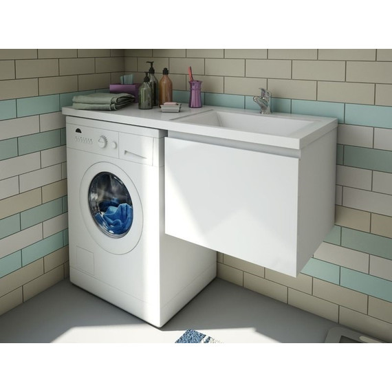 Тумба подвесная с раковиной-столешницей Эстет Dallas Luxe 105 см (1 ящик) R ФР-00009674 - фото 2