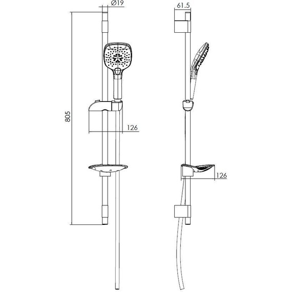 Набор смесителей 3 в 1 для ванны с коротким изливом Imprese Breclav White - фото, картинка 7 Набор смесителей 3 в 1 для ванны с коротким изливом Imprese Breclav White - фото 7