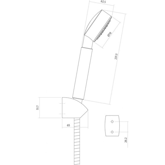 Душевой гарнитур Cersanit Cari A63389 - фото 7