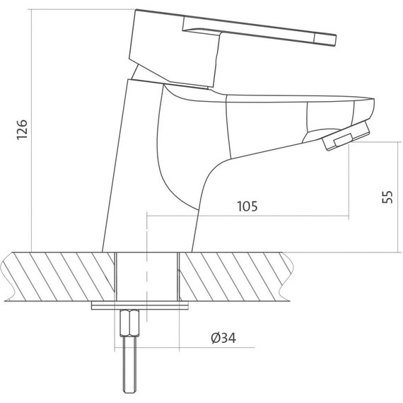Смеситель для раковины Cersanit Cari А63025 - фото 10